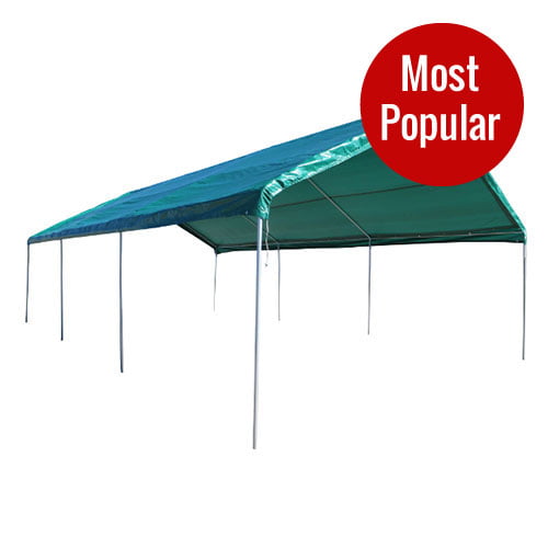 12x20 Canopy Carport & King Canopy 12 X 20 Ft. Fitted Replacement Carport Cover For EX1220